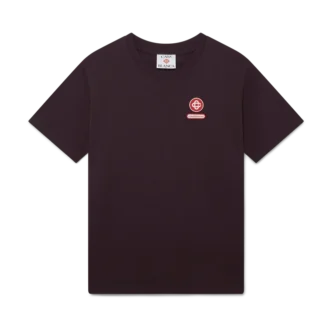 T-shirt a maniche corte con toppa con logo