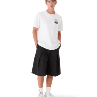 T-shirt a maniche corte Gradient Square in pantaloncini