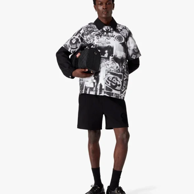 T-shirt a maniche corte in rete Rave Collage T-shirt a maniche corte in rete Rave Collage