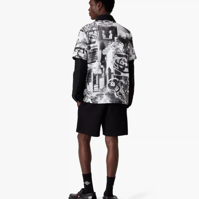 T-shirt a maniche corte in rete Rave Collage T-shirt a maniche corte in rete Rave Collage