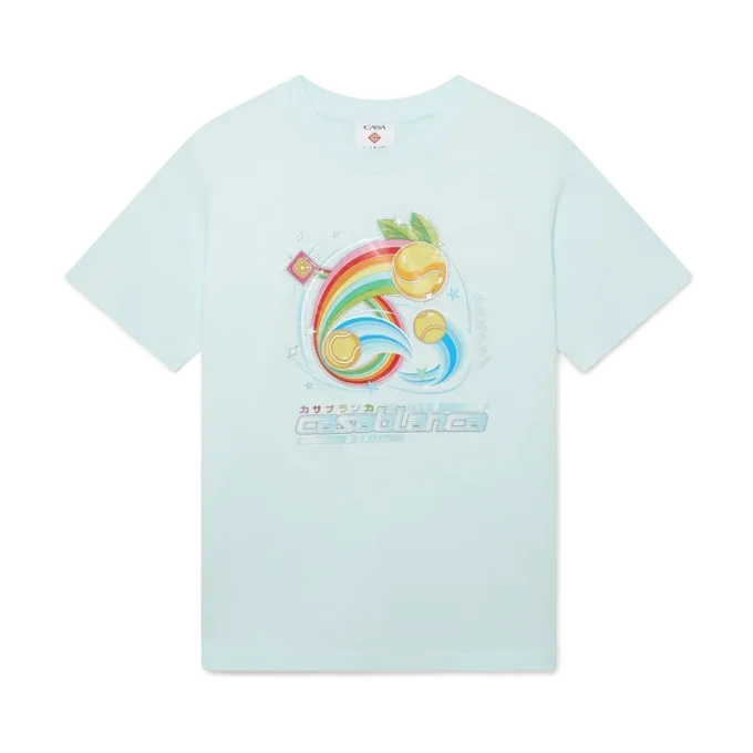 T-shirt a maniche corte Manga Tennis Ball in pantaloncini