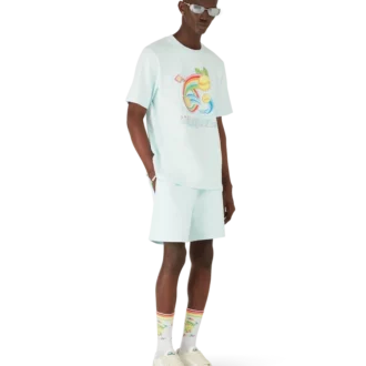 T-shirt a maniche corte Manga Tennis Ball in pantaloncini