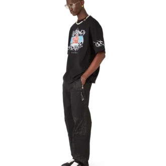 T-shirt a maniche corte oversize Blades in pantaloncini