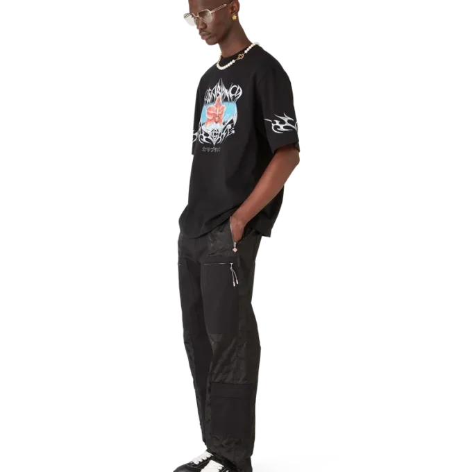 T-shirt a maniche corte oversize Blades in pantaloncini