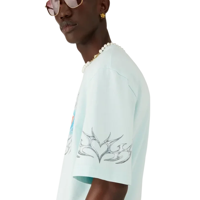 T-shirt a maniche corte oversize Blades in pantaloncini