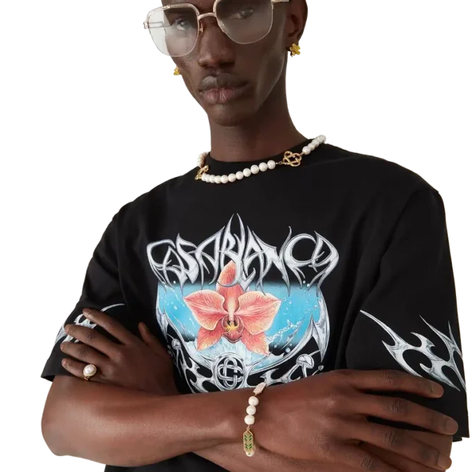 T-shirt a maniche corte oversize Blades in pantaloncini