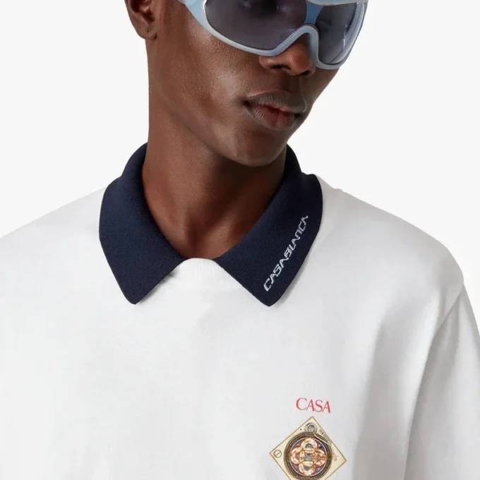 Occhiali da sole Shield con montatura blu