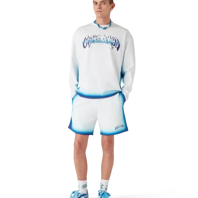 T-shirt a maniche lunghe Blue Fade