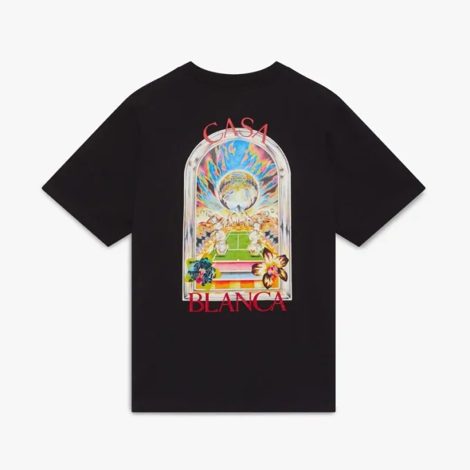 T-shirt a pantaloncini Black Tennis Landscape