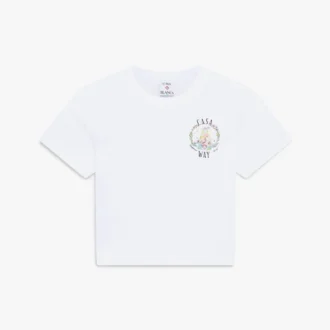 T-shirt a pantaloncini Casa Way Baby bianca