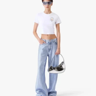 T-shirt a pantaloncini Casa Way Baby bianca