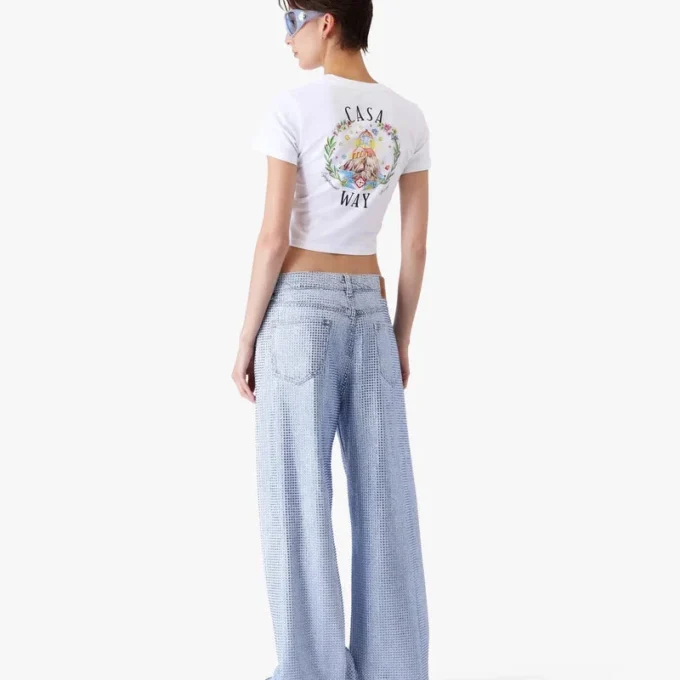 T-shirt a pantaloncini Casa Way Baby bianca