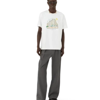 T-shirt a pantaloncini con stampa Paris Store