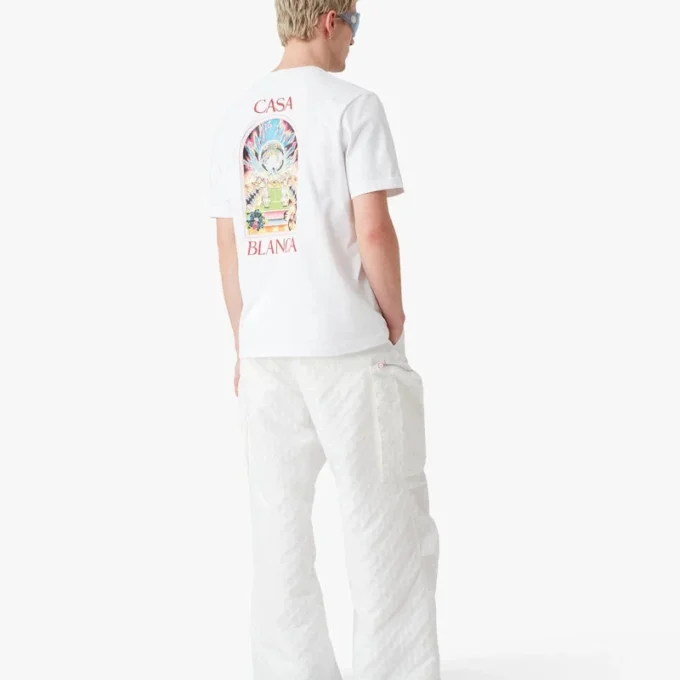 T-shirt a pantaloncini White Tennis Landscape