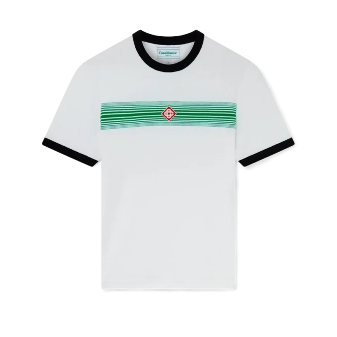 T-shirt a righe sfumate