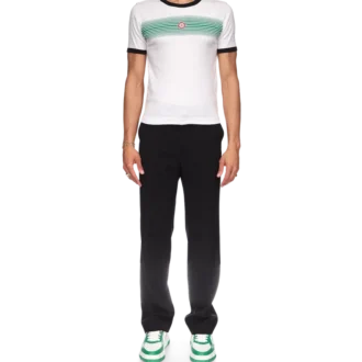 T-shirt a righe sfumate