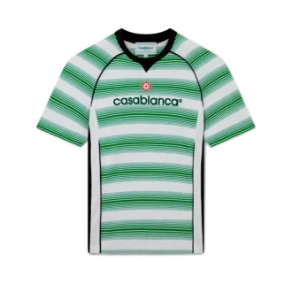 T-shirt da calcio con pannelli a strisce sfumate