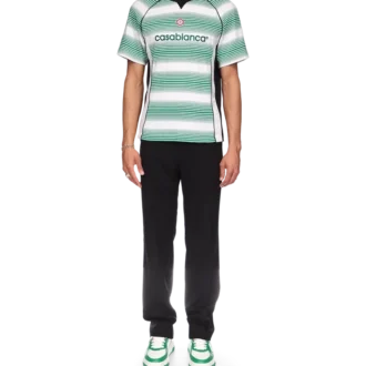 T-shirt da calcio con pannelli a strisce sfumate