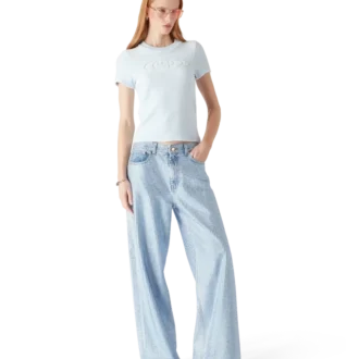 T-shirt da donna in velluto a pantaloncini