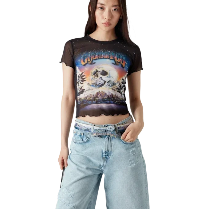 T-shirt in rete La Pramonition T-shirt in rete La Pramonition