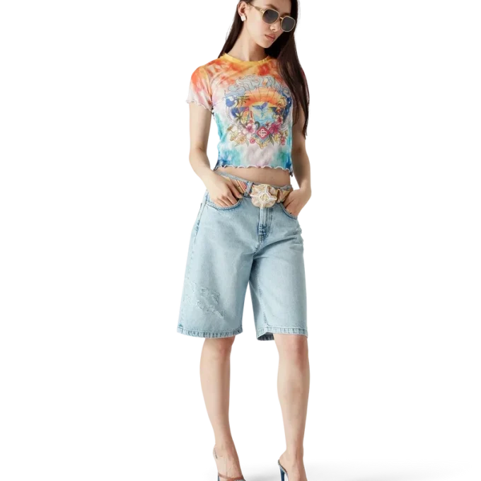 T-shirt in rete tie-dye Surf Trip