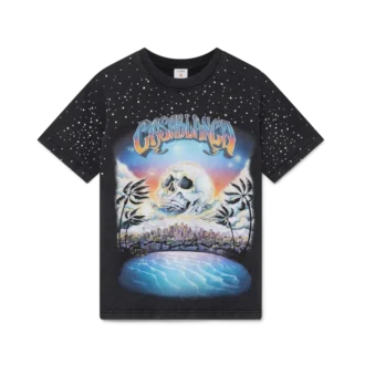 T-shirt La Pramonition con decorazioni in cristallo