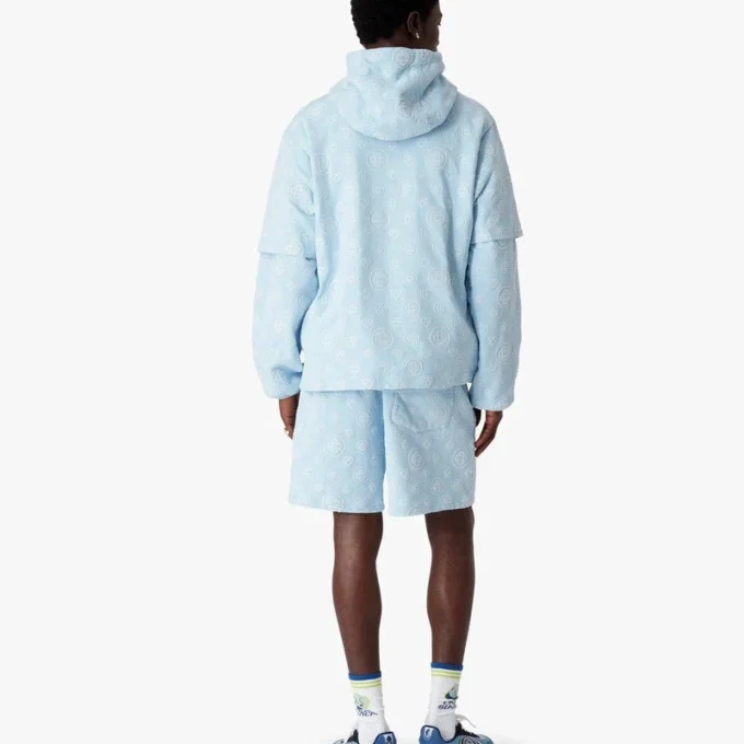 T-shirt oversize a maniche corte con monogramma applicato