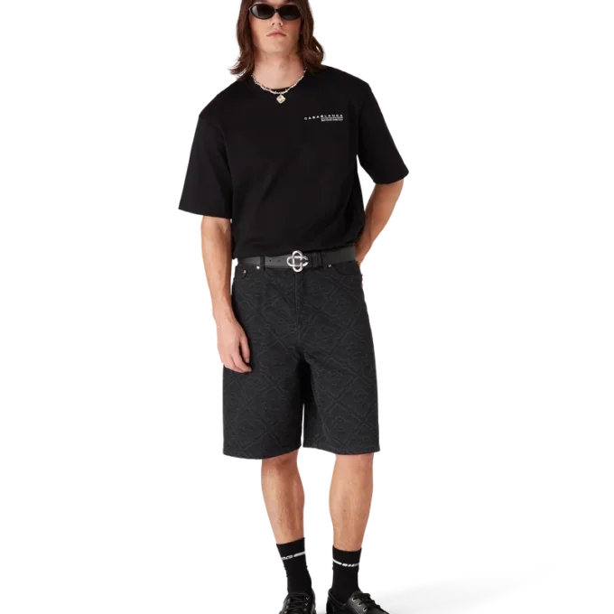 T-shirt oversize a maniche corte Glitch Orchid