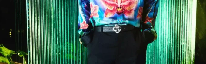 Jeans a gamba dritta in denim Monogram Jeans a gamba dritta in denim Monogram