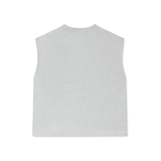 T-shirt senza maniche con fungo aerografato