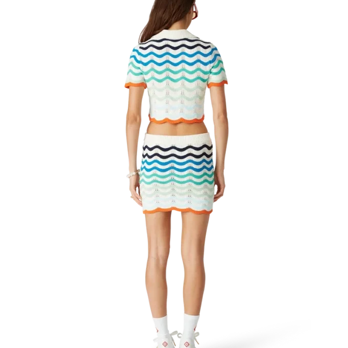 Top all’uncinetto Gradient Wave Top all’uncinetto Gradient Wave