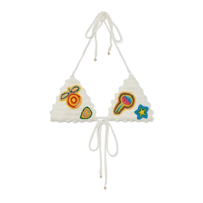 Top bikini all’uncinetto con motivi Top bikini all’uncinetto con motivi