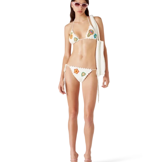 Top bikini all’uncinetto con motivi Top bikini all’uncinetto con motivi