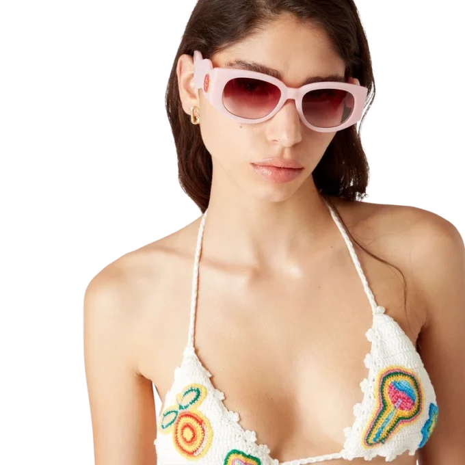 Top bikini all’uncinetto con motivi Top bikini all’uncinetto con motivi