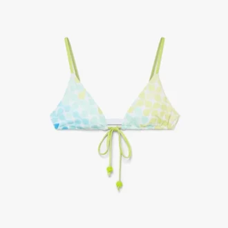 Top bikini con perline e lacci Optic Drop