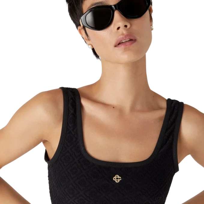 Top bikini in jacquard Monogram