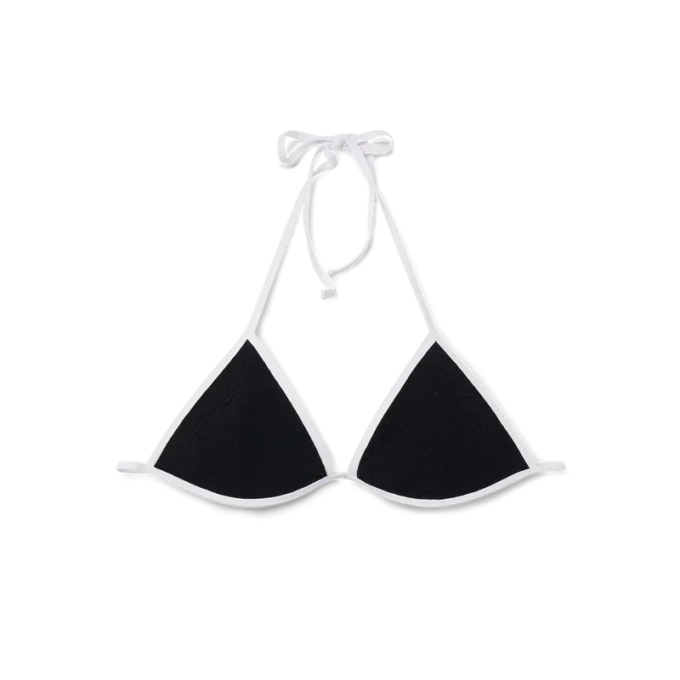 Top bikini testurizzato