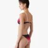 Top bikini triangolare con sfumatura melanzana