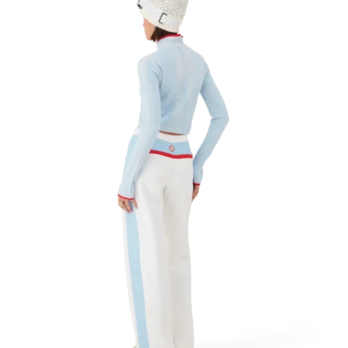 Top corto intimo da sci in lana merino