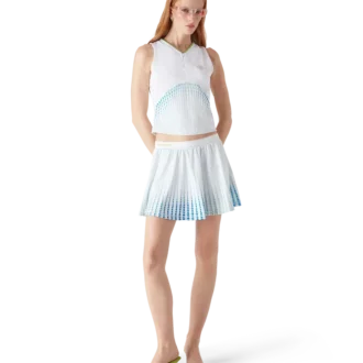 Top da corsa con stampa Tennis