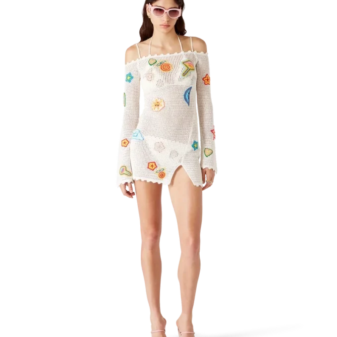 Vestito all’uncinetto con motivo