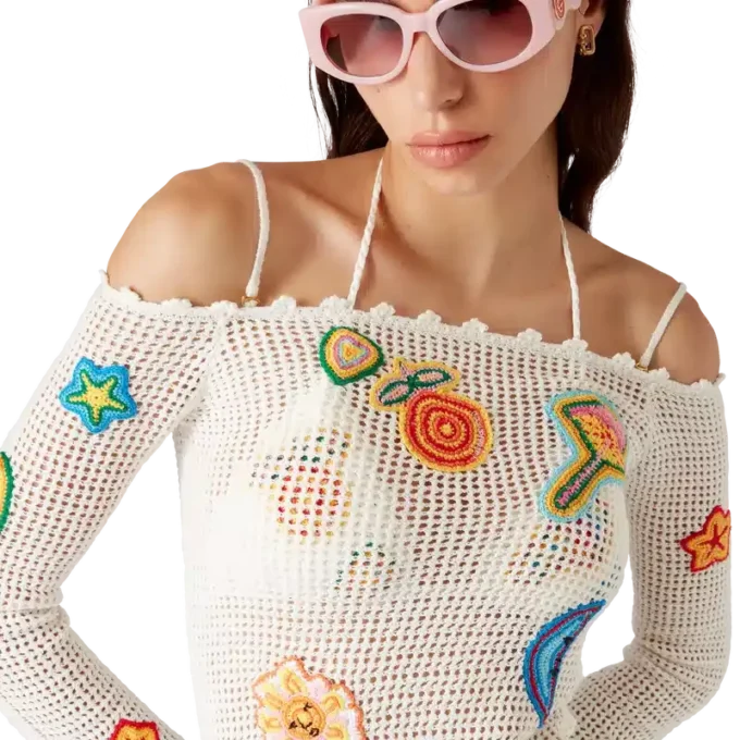 Vestito all’uncinetto con motivo