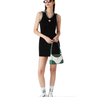 Vestito da tennis in velluto testurizzato