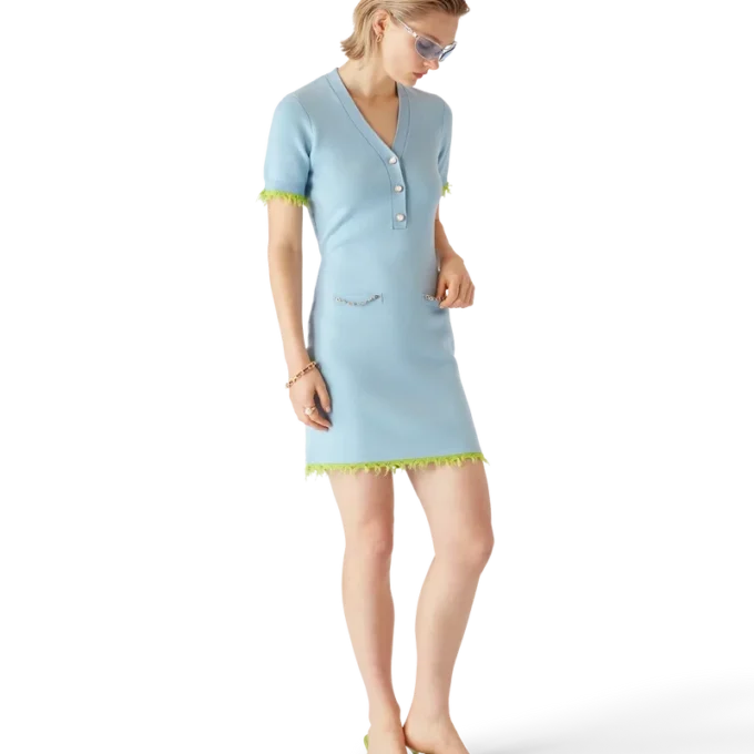 Vestito in lana merino double face