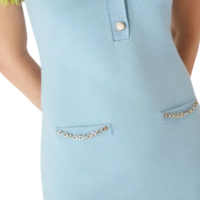 Vestito in lana merino double face