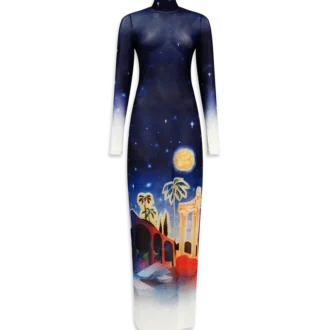 Vestito in rete Midnight Acropolis