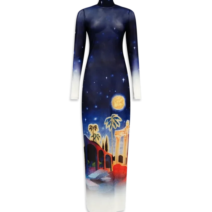 Vestito in rete Midnight Acropolis